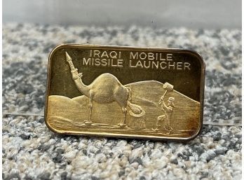 1 Troy Oz .999 Fine Silver Iraqi Mobile Missle Launcher
