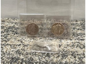 2 Quarters 1909 & 1929 And 1 1904 Dime