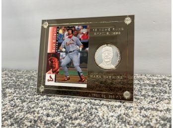 Mark McGwire, Sports Card And Coin, 1 Troy Oz. .999 Fine Silver
