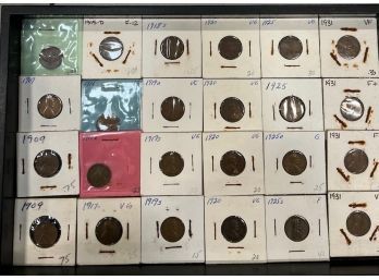 Lot Of 20 Pennies From 1907 Thru 1931