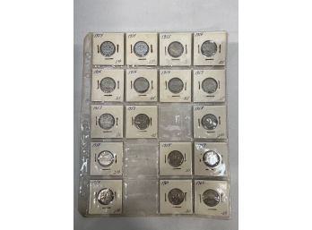 17 Canadian Nickels 1954-1960