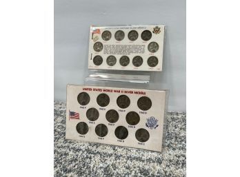 United States Wartime Silver Nickels And War 11 Silver Nickels