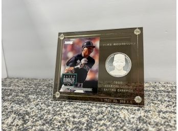 Alex Rodriguez Seattle Baseball Card And Coin, 1 Troy Oz. .999 Fine Silver