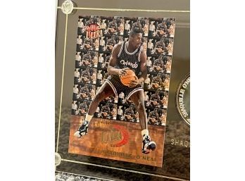 Shaquille O'Neal Ultra All Rookie Series Card And Coin, 1 Troy Oz. .999 Fine Silver