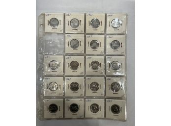 19 Canadian Nickels 1960-1967