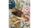 Large Floral And Rooster Painting