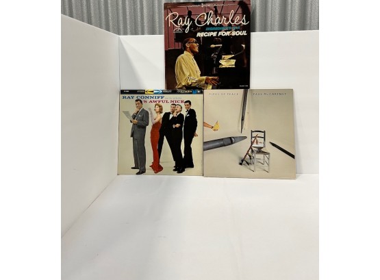3 Lp Records, Ray Charles, Ray Connie & Paul McCartney
