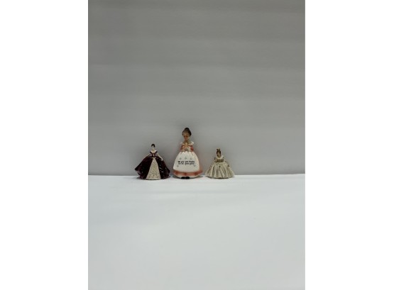 3 Lady Figurines