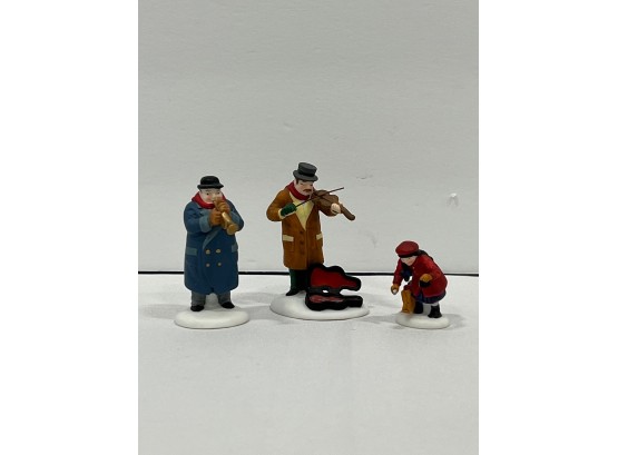 Department 56 Heritage Village Collection 'street Musicians' Set Of 3 Accessories