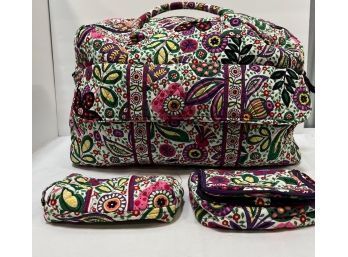 Vera Bradley Travel Duffle Bag, Cosmetic Bag & Toiletry Bag