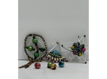 Unusual Mercury Small Glass Christmas Ornaments