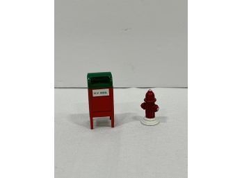 Department 56 Heritage Village Collection 'mail Box/fire Hydrant'