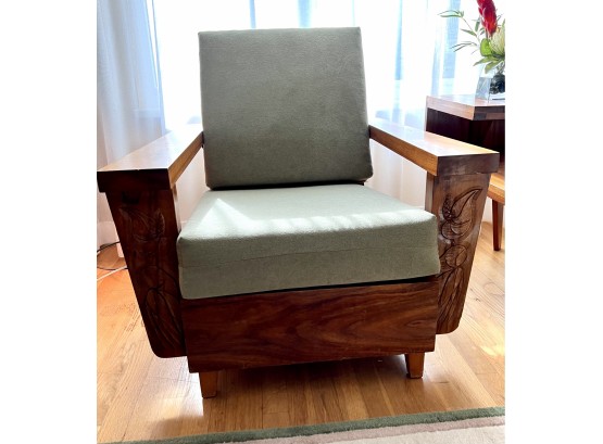 Vintage Koa Wood Side Chair