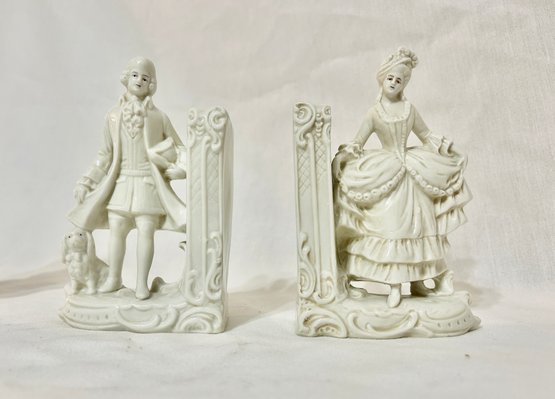 Louis And Marie Bookends Made In Germany