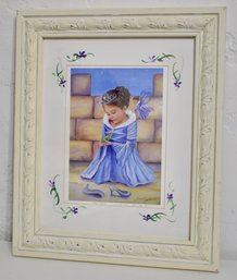 NOT YET!An Adorable Piece By Mishell Swartwout Titled 'Not Yet' Depicts A Tiny Princess & Her Frog Prince
