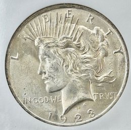 1923 Peace Dollar  MS-64  Graded By NGC