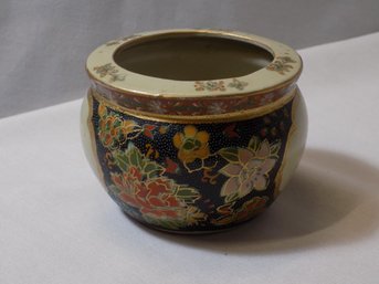 Asian Jar -4 Inches Tall 4 1/2 Inches In Diameter