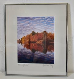 Autumn Reflections Signed By The Artist John David Geery 13 X 15