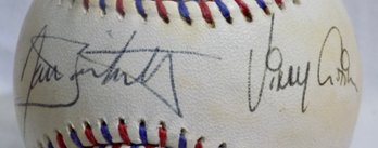Dante Bichette & Vinny Castilla  Autographed Baseball - 1995 All Star Game In Texas