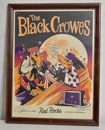 A Very Cool Black Crows Autographed Poster From Their Performance At Red Rocks Amptheatre 8/29 & 30 2021