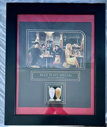 Blue Plate Special By Chris Consani Features Elvis, Marilyn, Bogie, And The Rebel 18 X 21