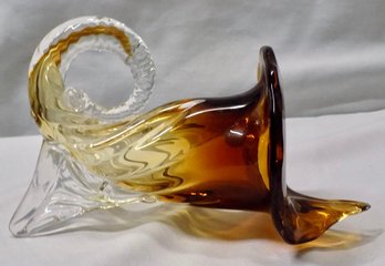 Exquisite Murano Glass Cornucopia