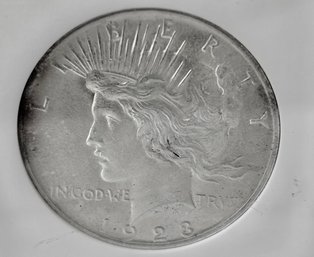 1923 Peace Dollar  MS-63  Graded By NGC