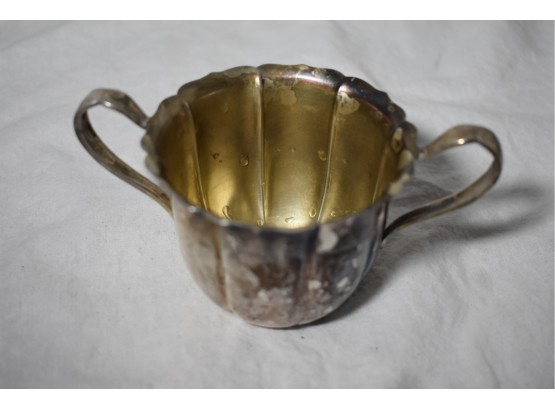 A Silver Plated Double Handled Sugar Bowl Pattern Number 625 By Maker Wm. Rogers