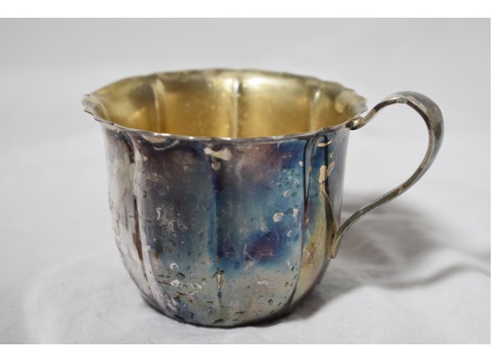 A Silver Plated Baby Cup By Maker Wm. Rodgers