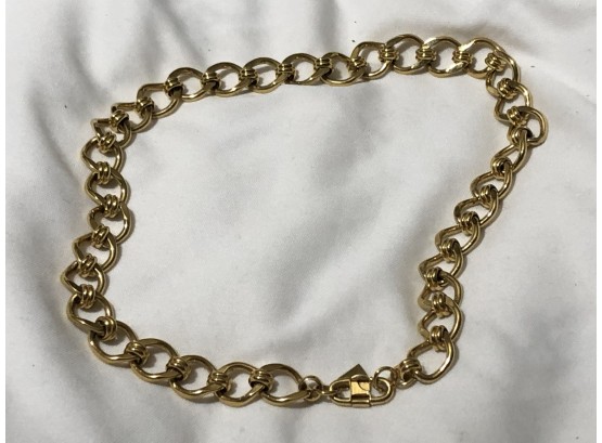 A Monet Gold Tone Open Link Necklace
