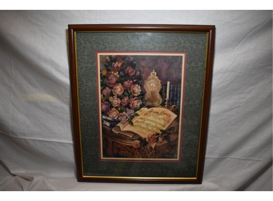 Margie Whittington Amazing Grace Signed In The Plate, Matted And Framed