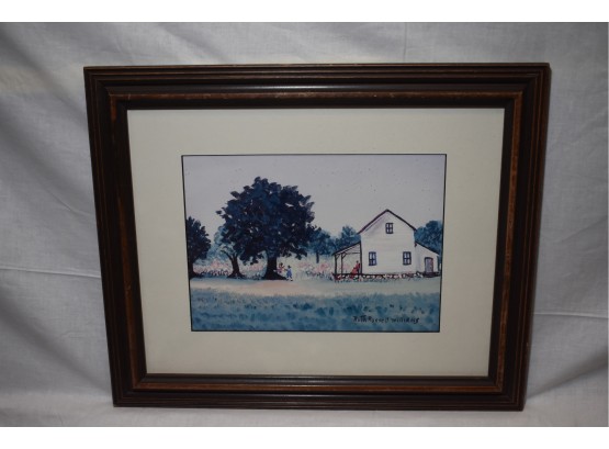 Signed By Ruth Russell Williams (NC, 1932-2010), Folk Art Landscape
