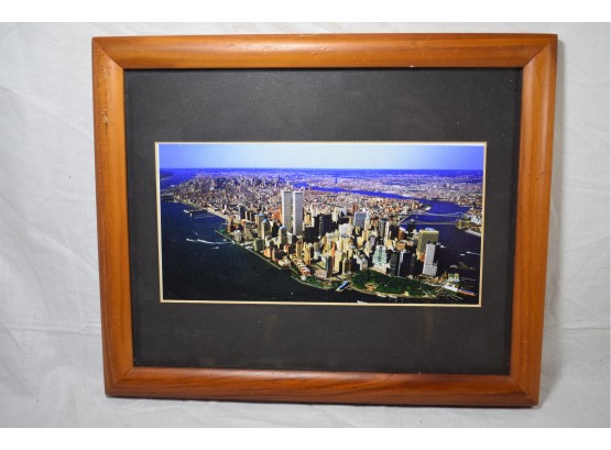 Framed Color Photograph Of New York