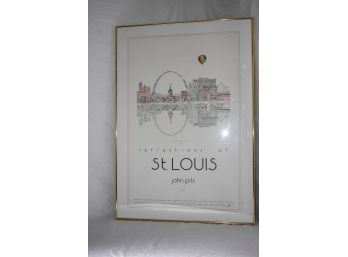 Reflections Of St. Louis  By John Pils Signed And Dated