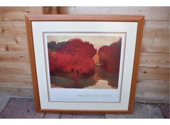 A Beautiful Color Lithograph From The 2001 Cherry Creek Art Festival In Denver Colorado