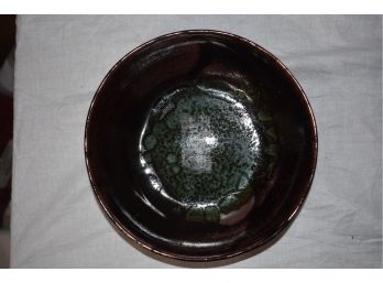 Asian, Glazed Ceramic Bowl Signed With The Artists Mark