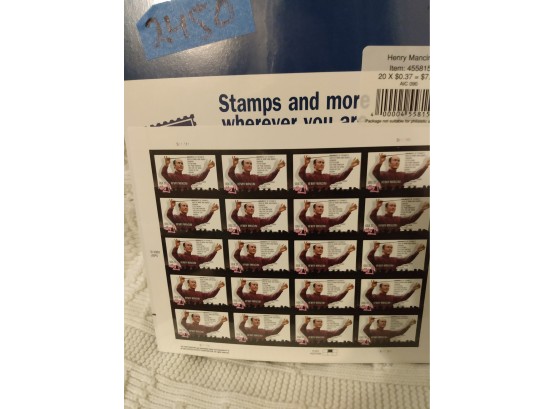 Henry Mancini Stamp Sheet