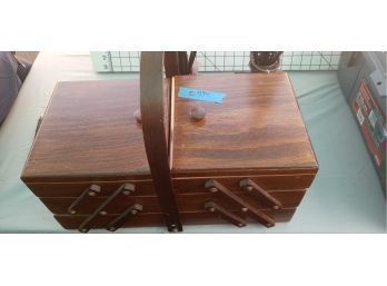 Wooden Sewing Box