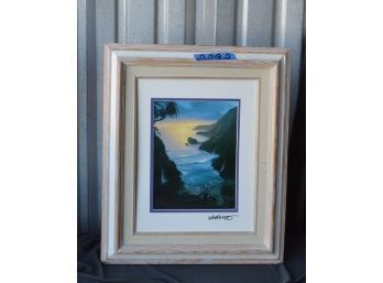 Ocean Cliffside Signed By Artist (20x17)