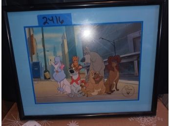 Oliver And Company Framed Lithograph