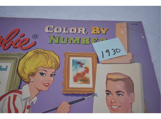 Vintage Barbie Color By Number