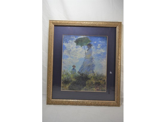 Framed Color Lithograph By Claude Monet's  Famous Impressionist Painting