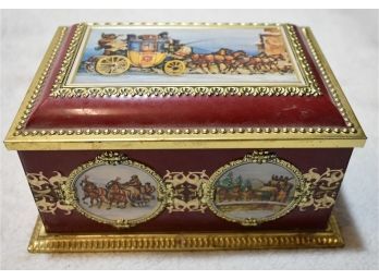 Decorated Klann Tin Box From Germany
