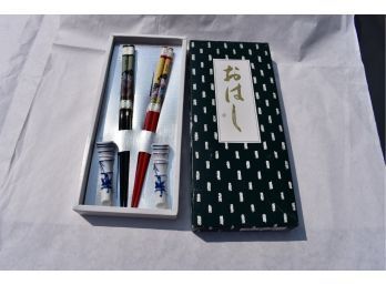 A Beautiful Set Of Chopsticks New In The Box