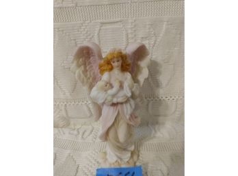Pink And White Glass Angel