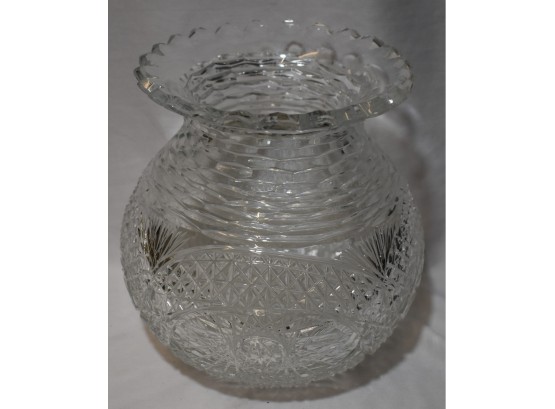 Glass Rose Bowl Vase