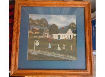 Color Print, Matted, Framed & Signed By The Artist Jean Colguhoury