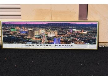 Framed Las Vegas Strip Puzzle Picture