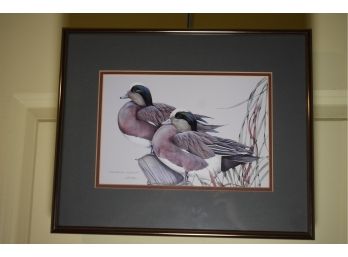 Whimsical Wigeons By Art Lemay Beautifully Framed, Matted & Signed