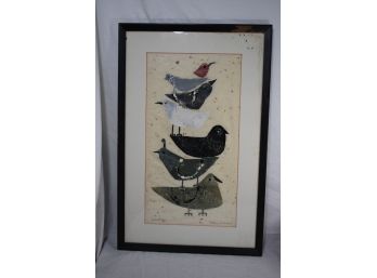 An Original Work By Barbara Hughes Titled Vertical Birds